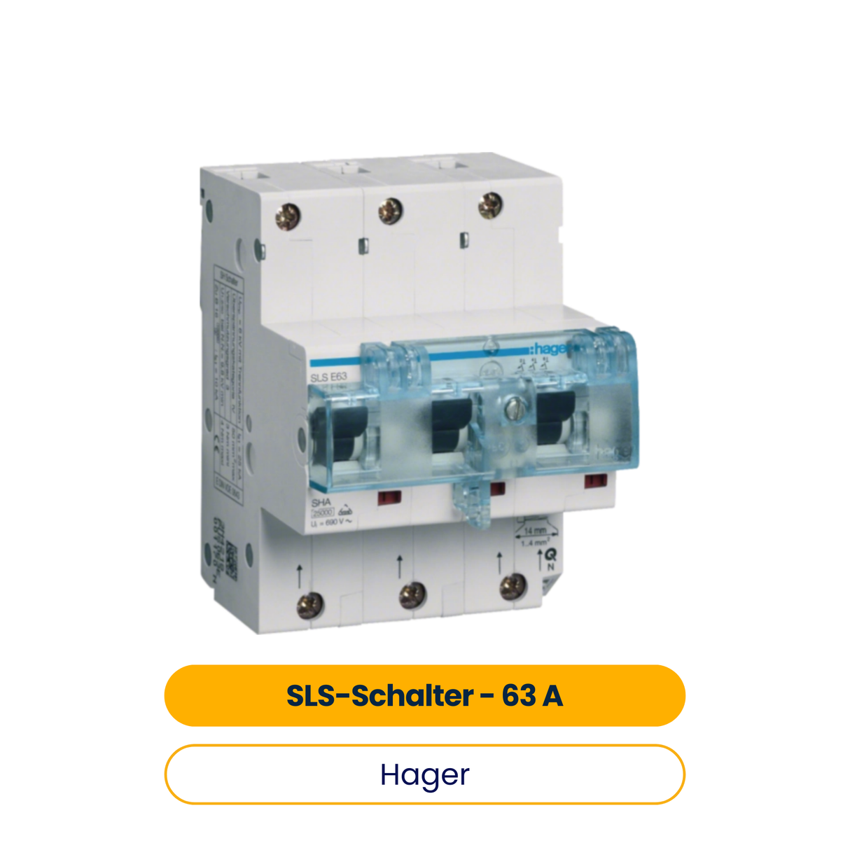 Hager HTN363E SLS-Schalter 63 A