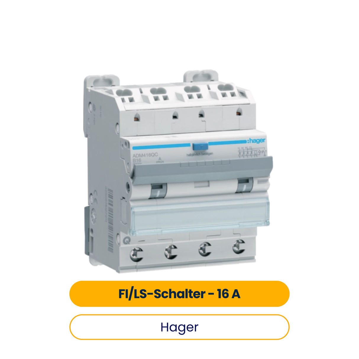 Hager ADM416C FI/LS Schalter 16 A