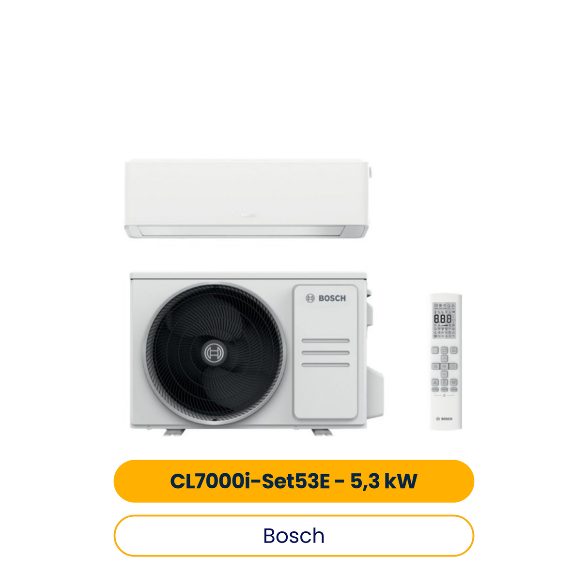 BOSCH Split-Klimagerät CL7000i-Set 53 E Außen- und Inneneinheit, 5,3 kW, A++ (Art.-Nr. 7733703122)