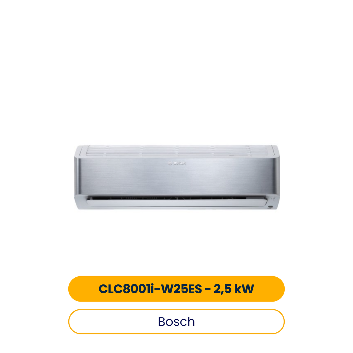 BOSCH Klimagerät CLC8001i-W 25 ES,Split Inneneinheit, 2,5 kW, Coanda Air Flow (Art.-Nr. 7733701641)