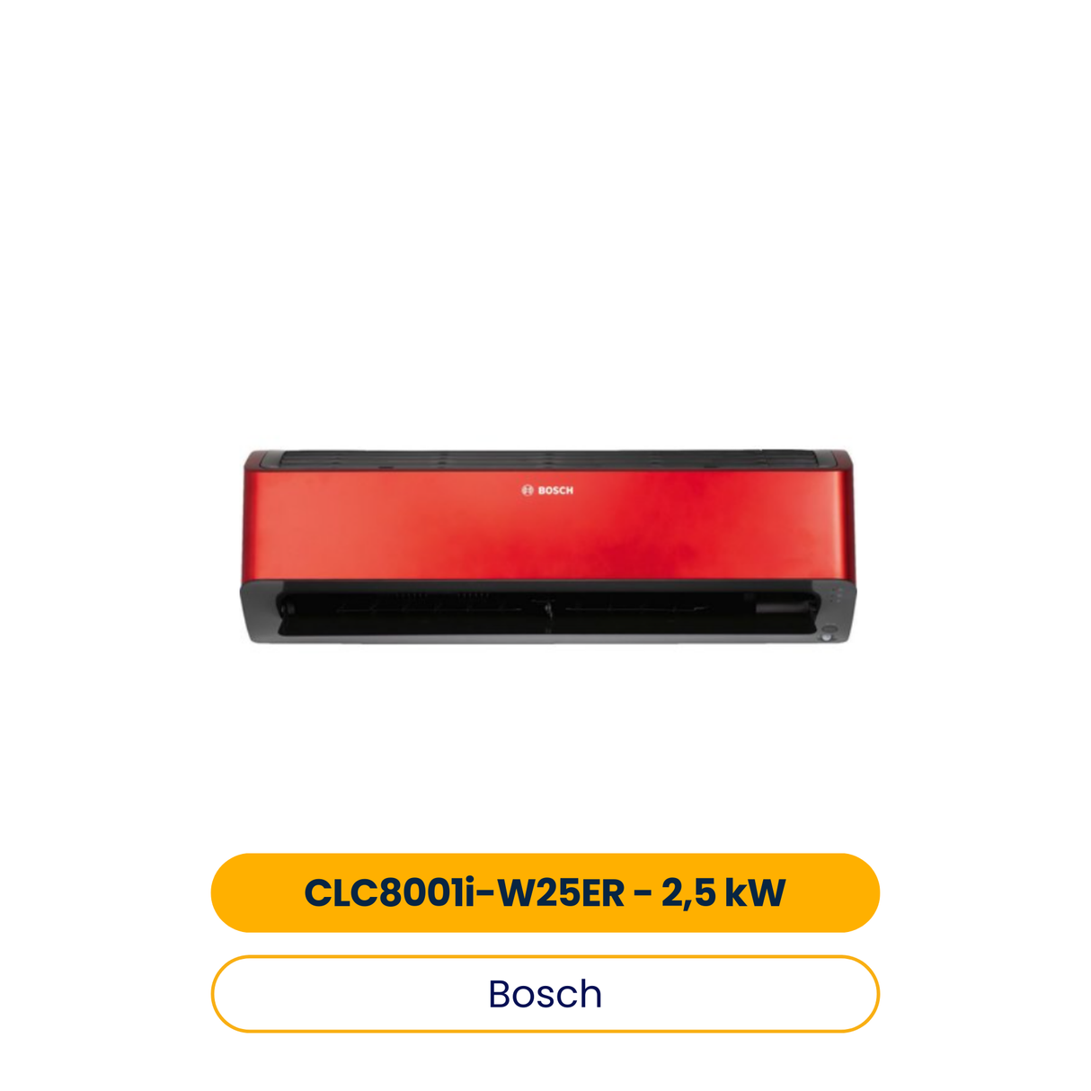 BOSCH Klimagerät CLC8001i-W 25 ER,Split Inneneinheit, 2,5 kW, Coanda Air Flow (Art.-Nr. 7733701642)