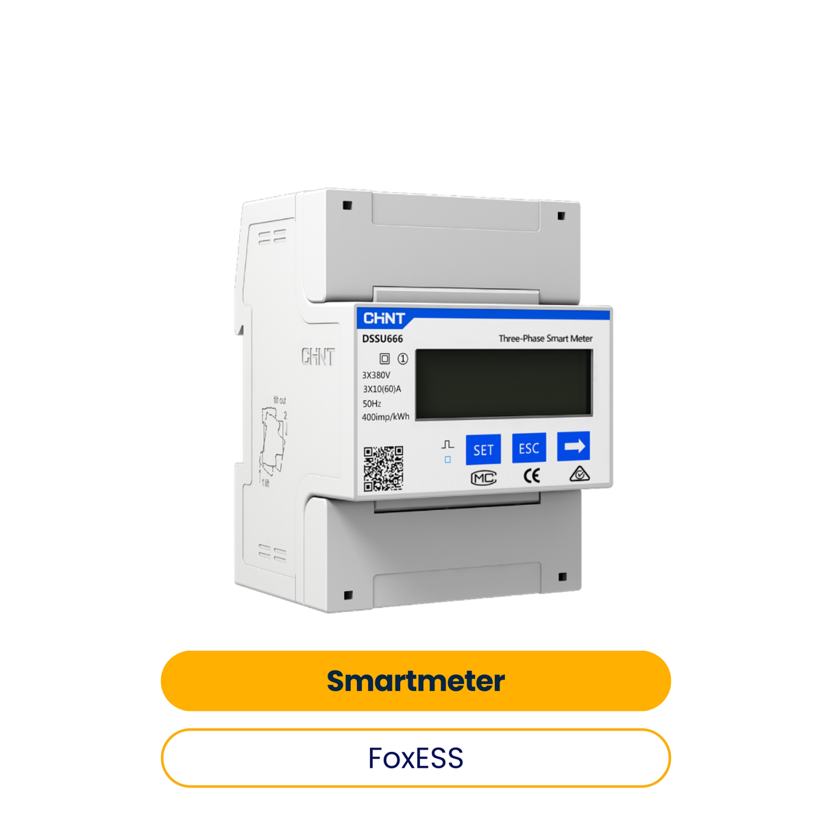 FoxESS Smartmeter DTSU666, 3 phases, double RS485