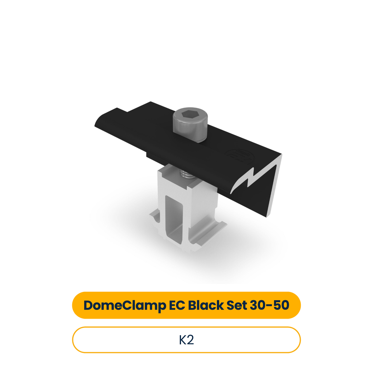K2 DomeClamp EC Set 30-50 – Schwarz (Art.-Nr. 2004564)