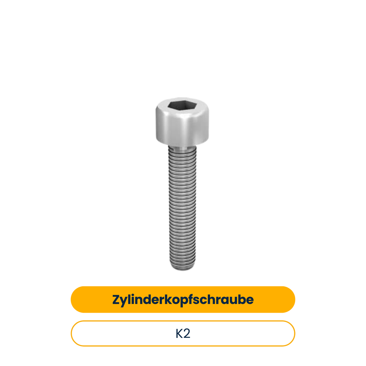 K2 Zylinderkopfschraube M8x20 (200 Stk.) (Art.-Nr. 2001729)