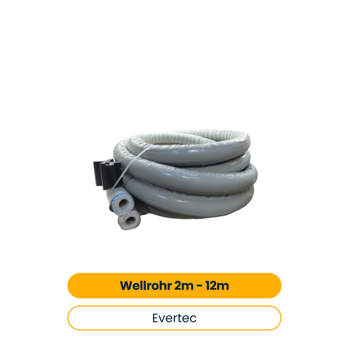 Evertec 2M-12M 200% GEG Wellrohr, inklusive Flamco Anschlussset FixLock DN32x1
