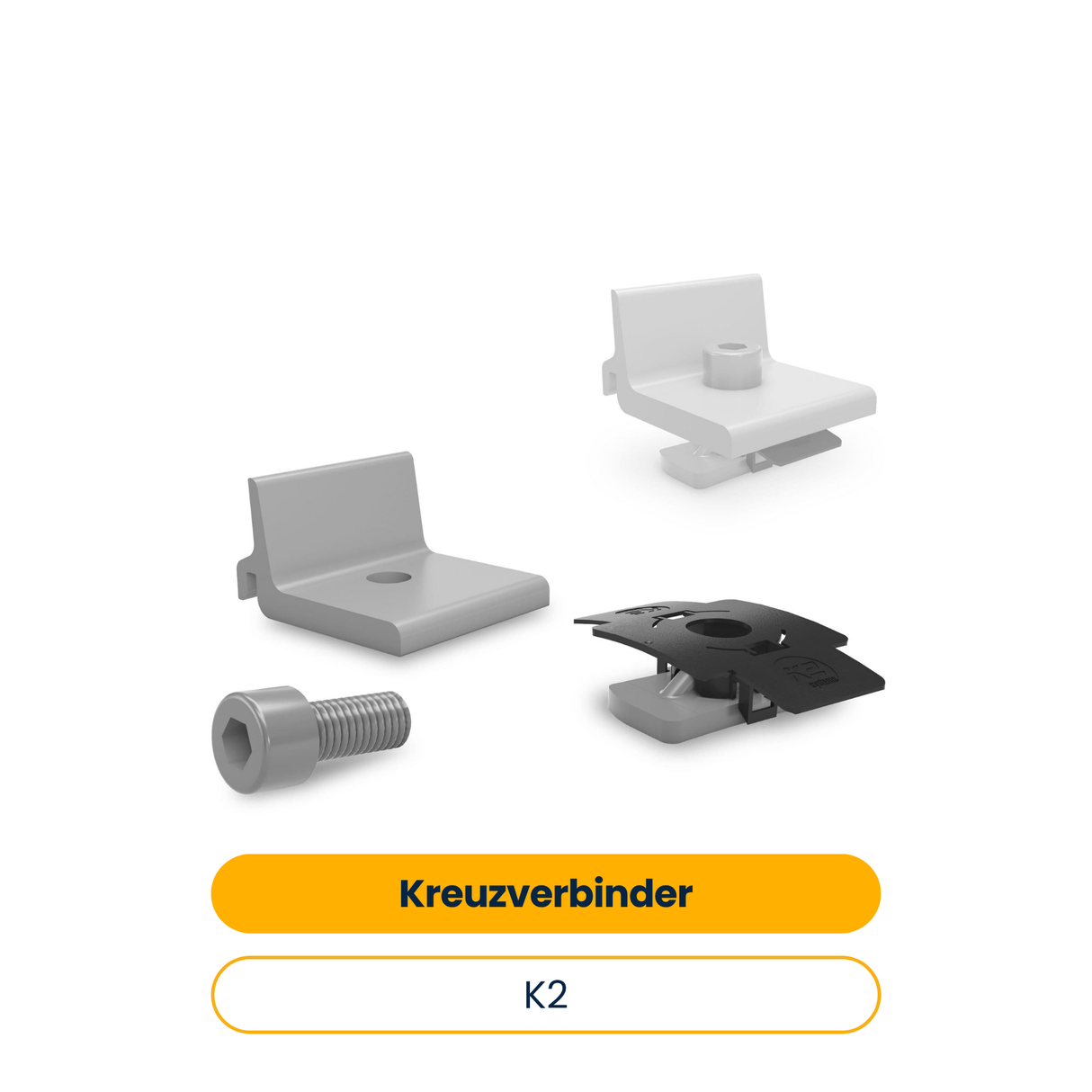 K2 Kreuzverbinder Climber 36/50 Set inkl. Schraube und Mutter (Art.-Nr. 2003145)
