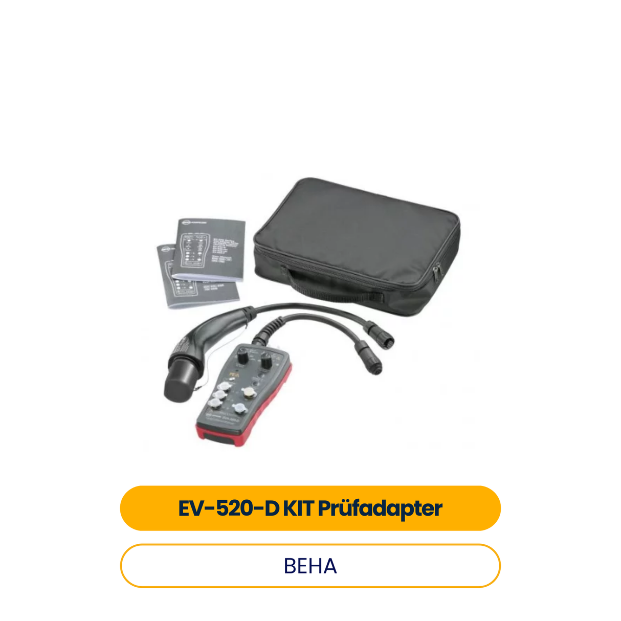 BEHA EV-520-D KIT Prüfadapter für Ladestationen