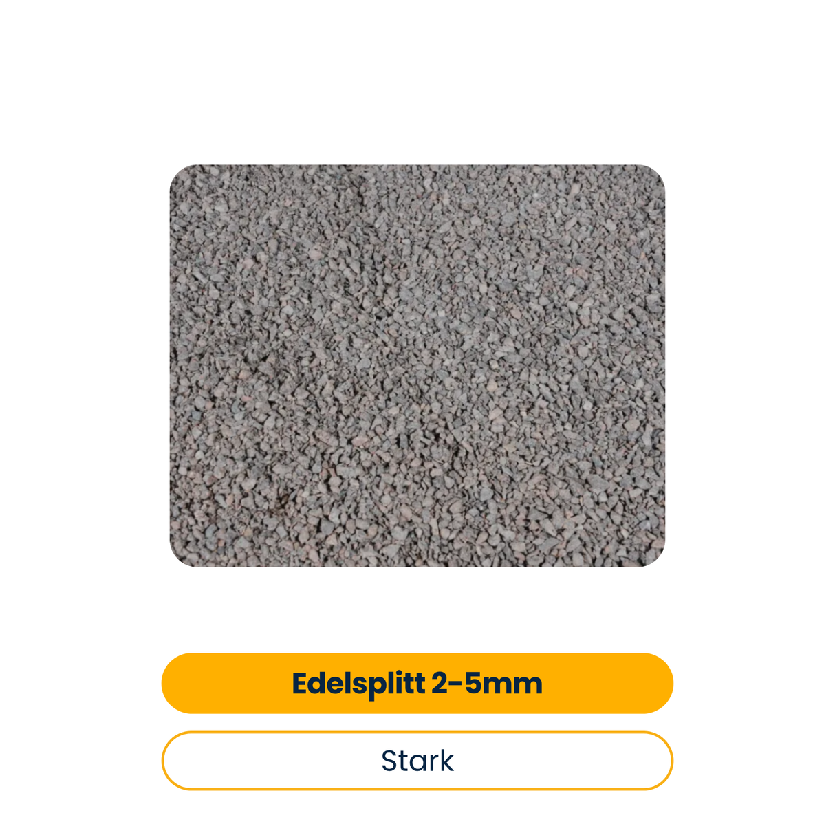Stark Edelsplitt, 2–5 mm, 25 kg (Art-Nr. 9800001)