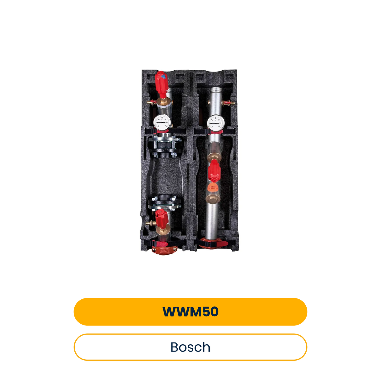 BOSCH Accessoires pour pompes à chaleur air WWM 50 Jeu circuit de chauffage sans mélangeur, DN50 (Art.-Nr. 8738212244)