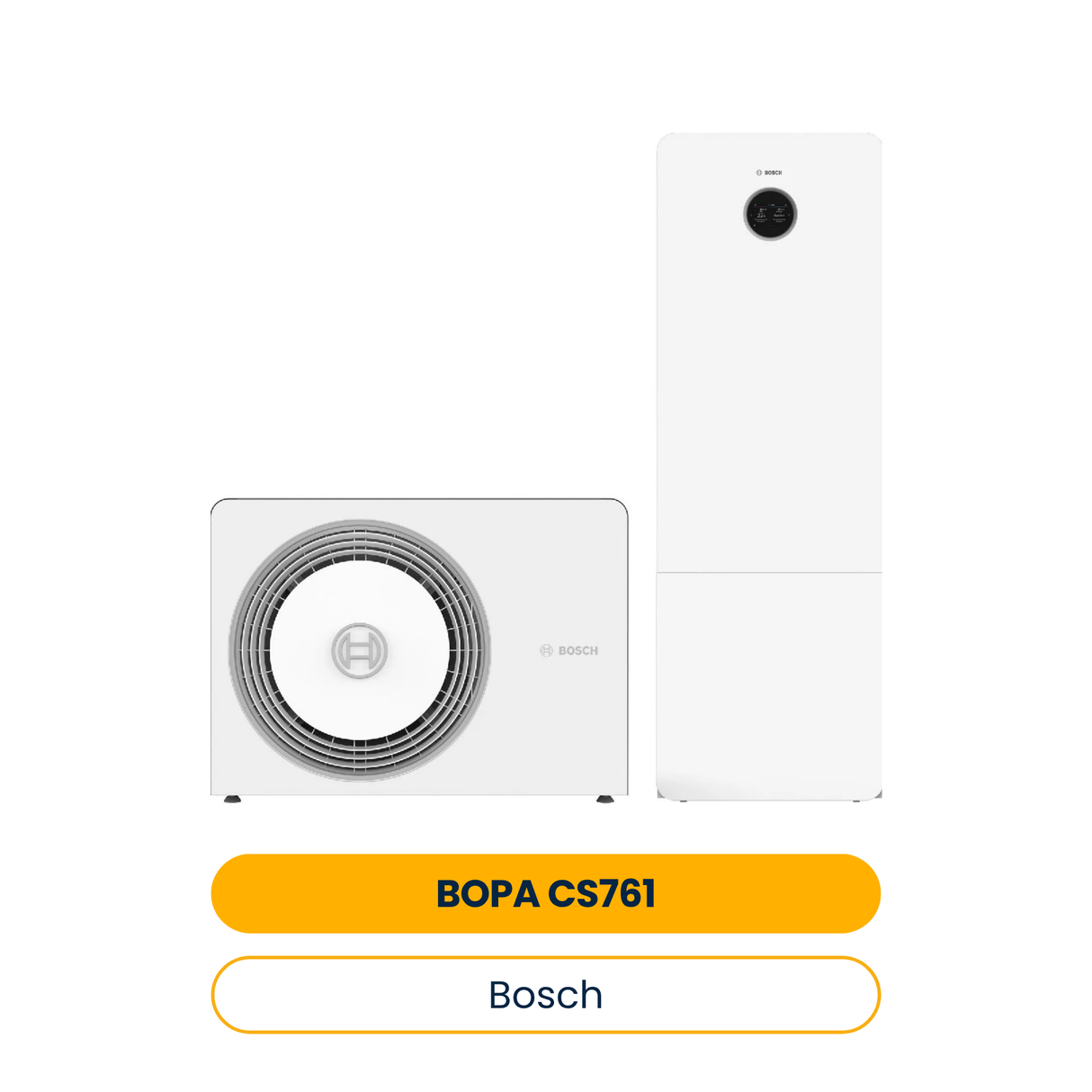 Pack pompe à chaleur aérothermique BOSCH BOPA CS761 AW 4 OR-S, CS5800iAW 12 M (Réf. 7739622385)