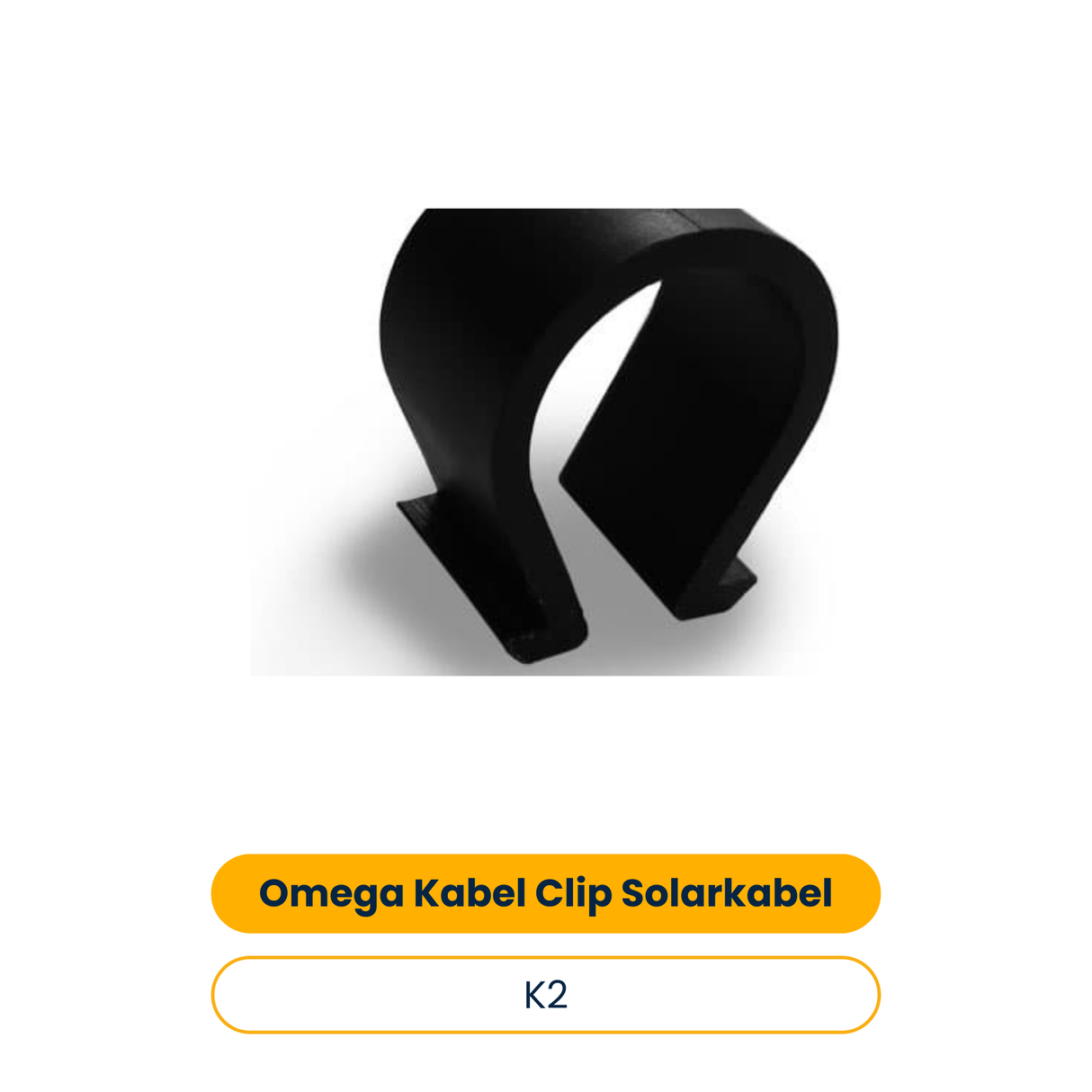 K2 Omega Kabel Clip für Solarkabel (100 Stk.) (Art.-Nr. 1005394)