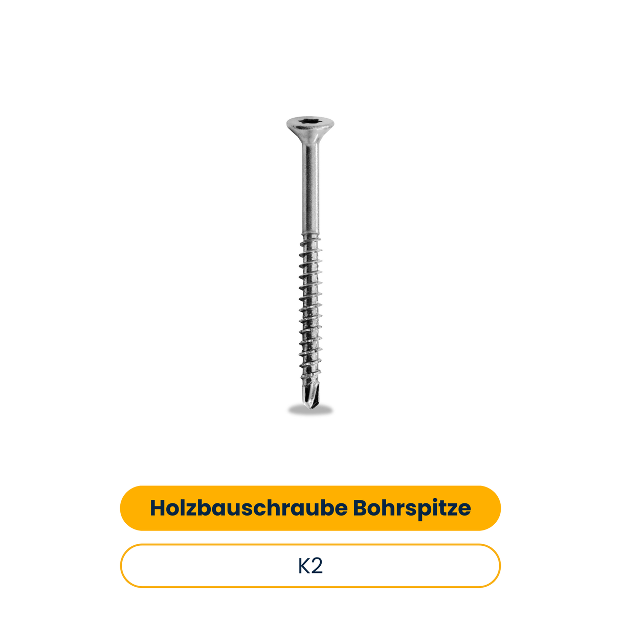 K2 Holzbauschraube mit Bohrspitze und Senkkopf 6x70/42 (200 Stk.) (Art.-Nr. 1006398)