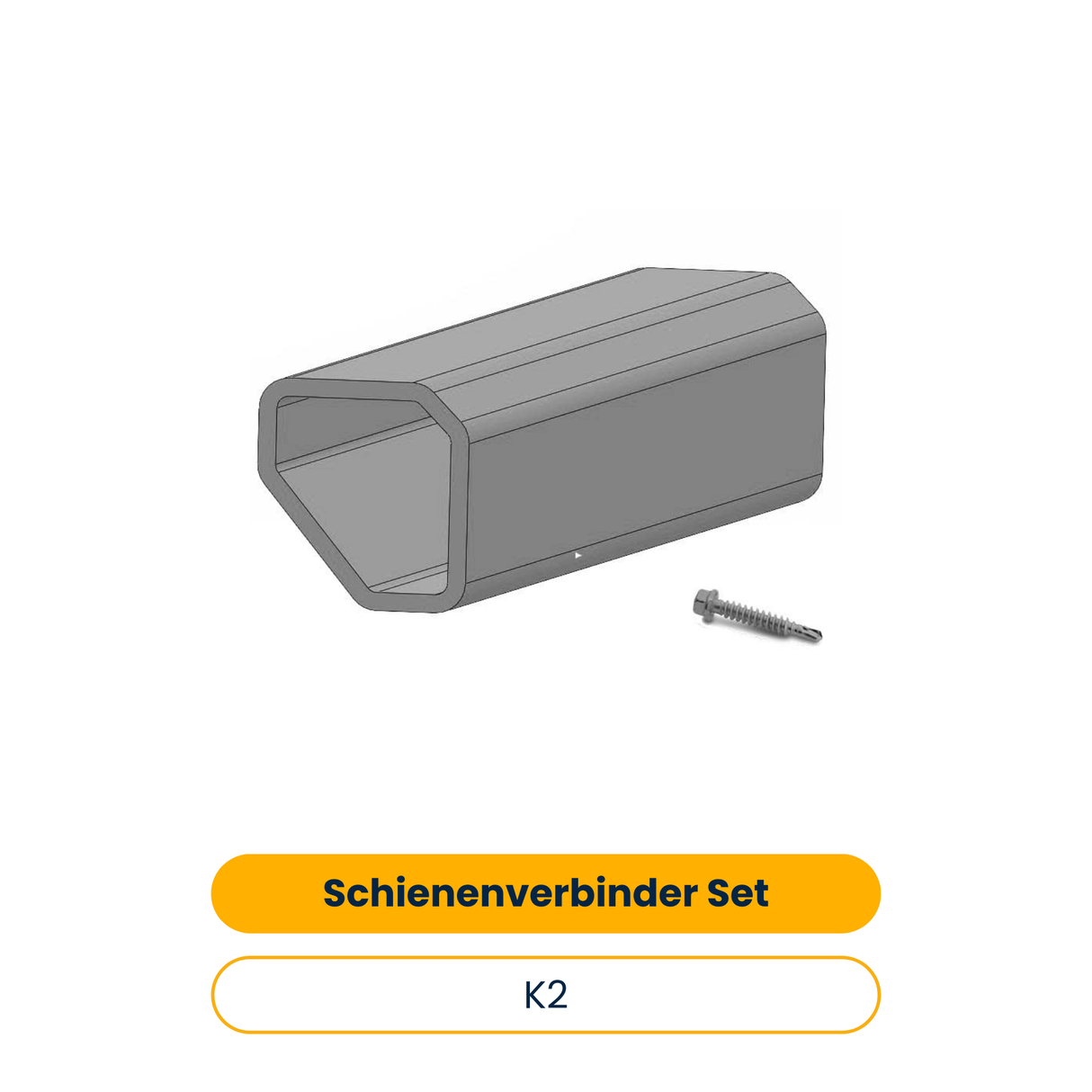 K2 Schienenverbinder Set SingleRail 63 (4 Stk.) (Art.-Nr. 2001627)
