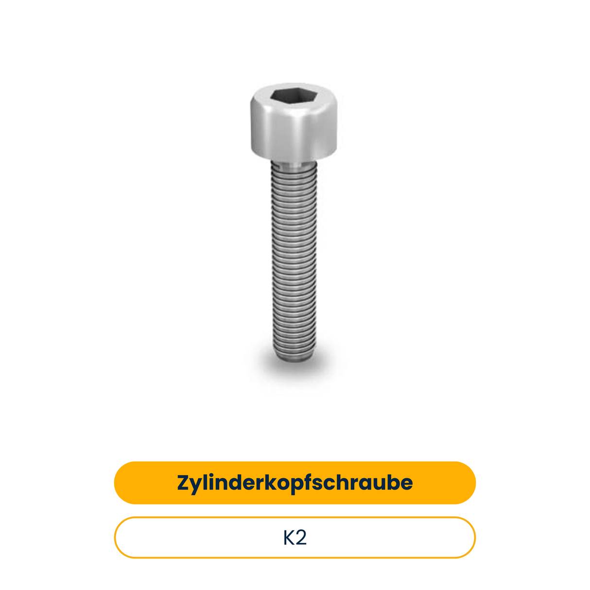 K2 Zylinderkopfschraube M8x35 DIN 912 /ISO 4762 (200 Stk.) (Art.-Nr. 2001728)