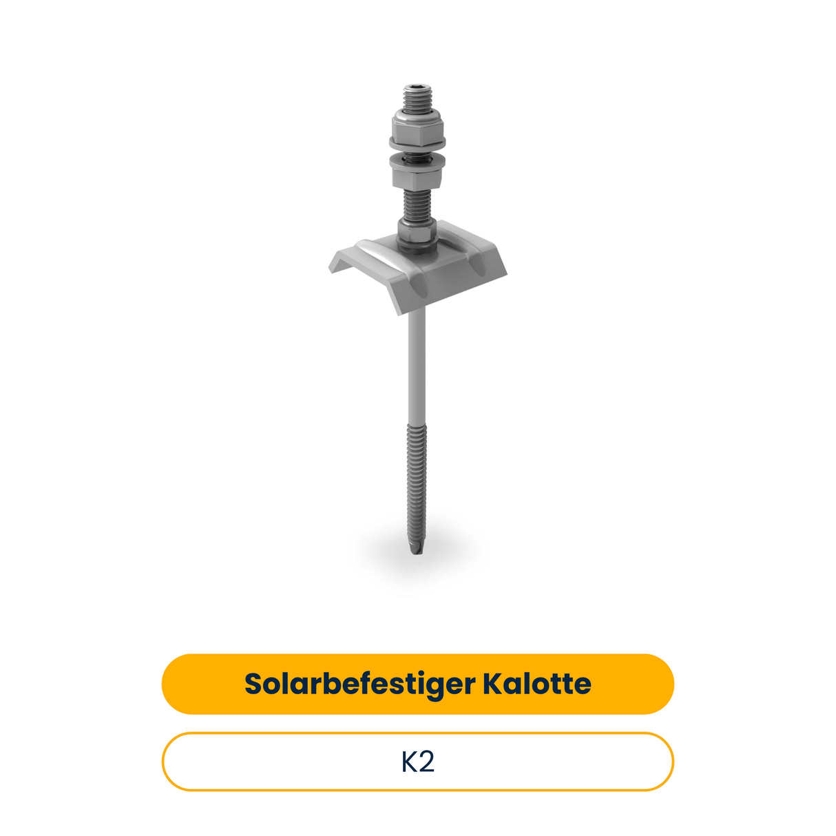 K2 Solarbefestiger mit Kalotte 8x85/50 für Stahl Unterkonstruktion (25 Stk.) (Art.-Nr. 2003018)
