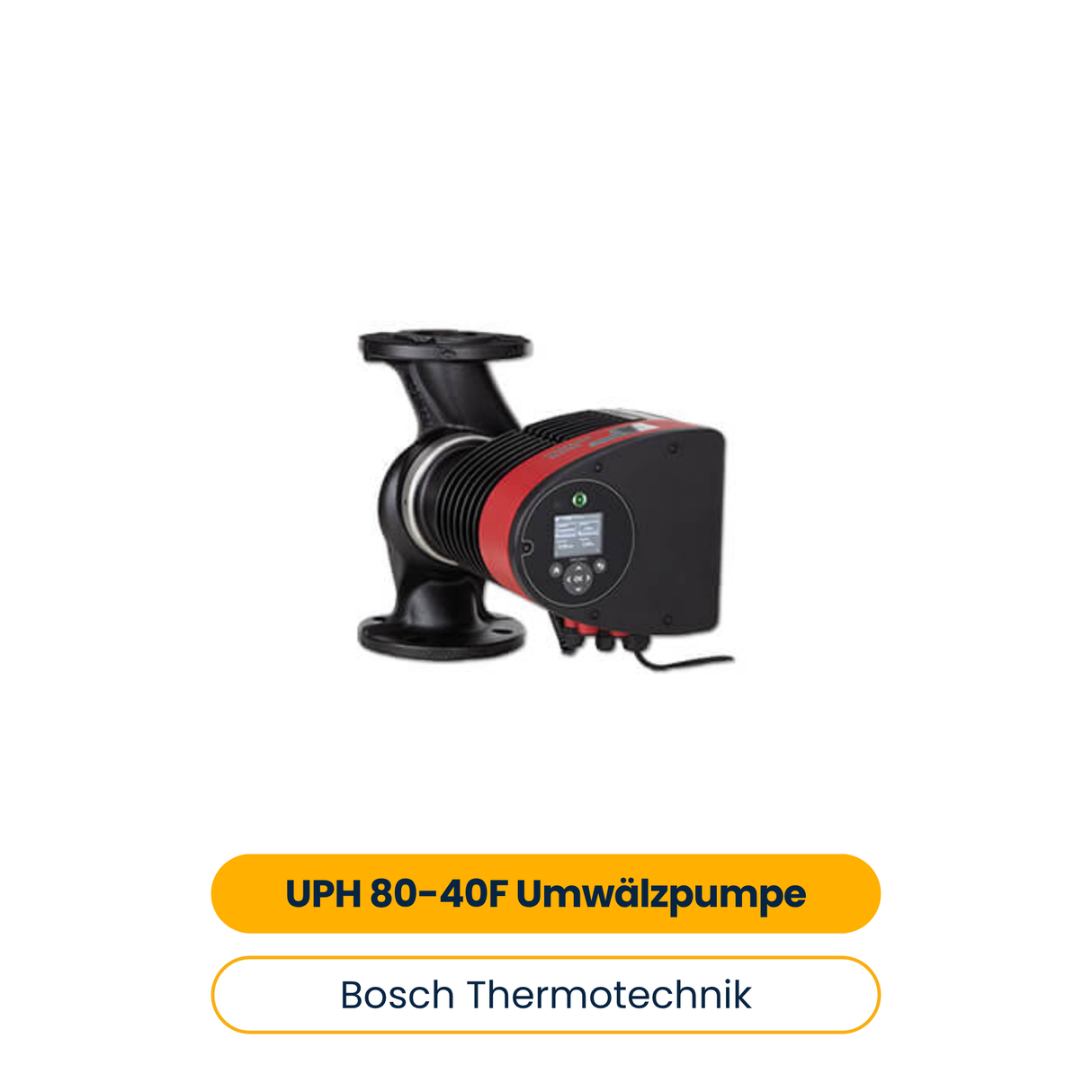 BOSCH Zubehör Luftwärmepumpe UPH 80-40F Energieeffiziente Umwälzpumpe, 7 m (Art.-Nr. 8738212234)
