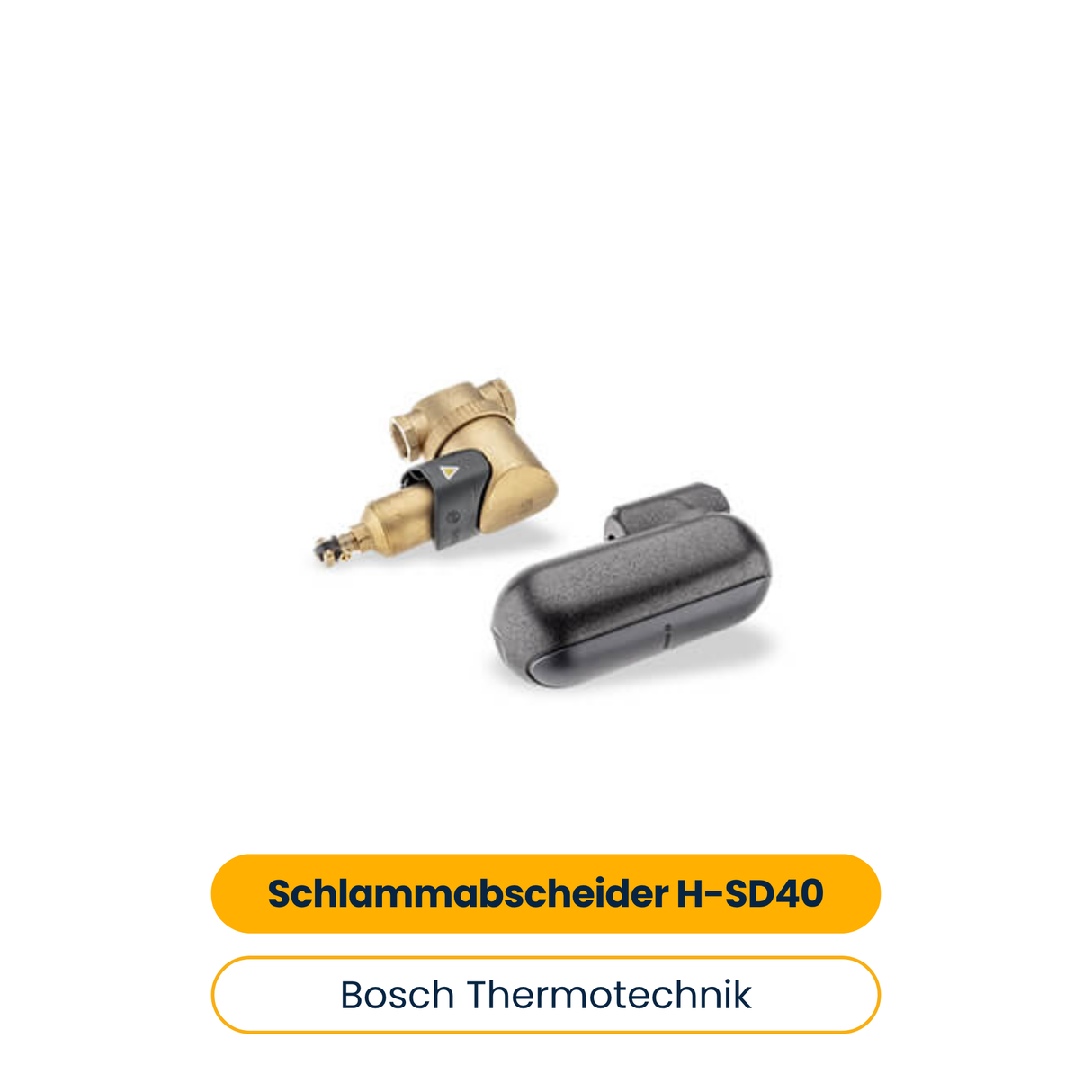 BOSCH Installationszubehör H-SD40 Schlammabscheider mit Isolierung, DN40 (Art.-Nr. 7738330170)