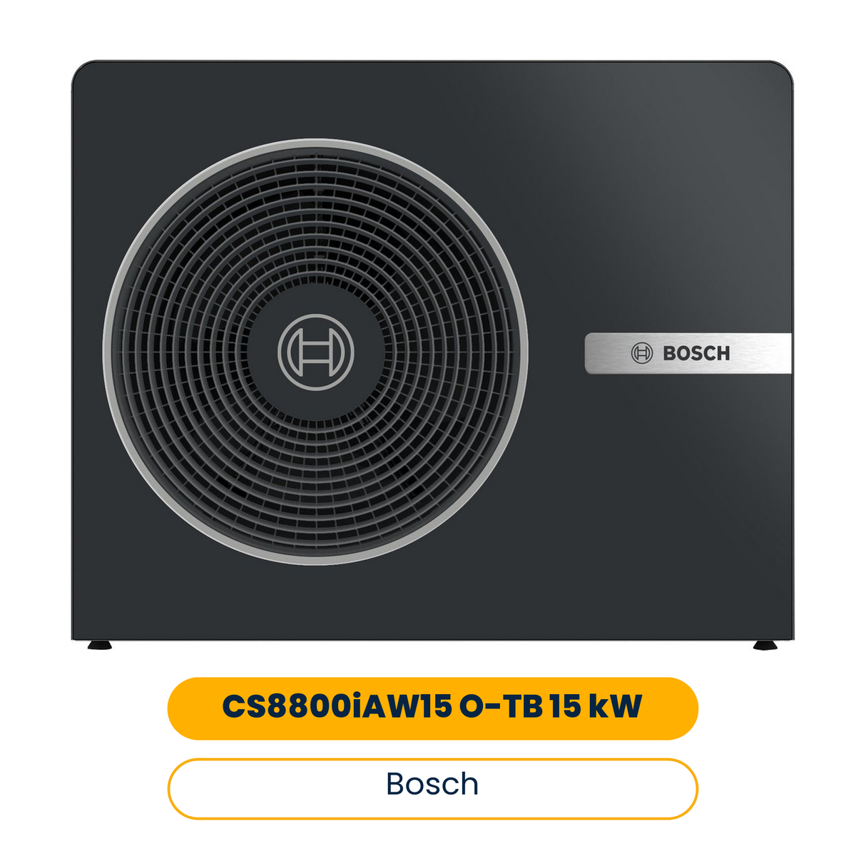 BOSCH Mono-Außeneinheit CS8800iAW15 O-TB 15 kW, schwarz, 3-phasig, 1050x1350x540