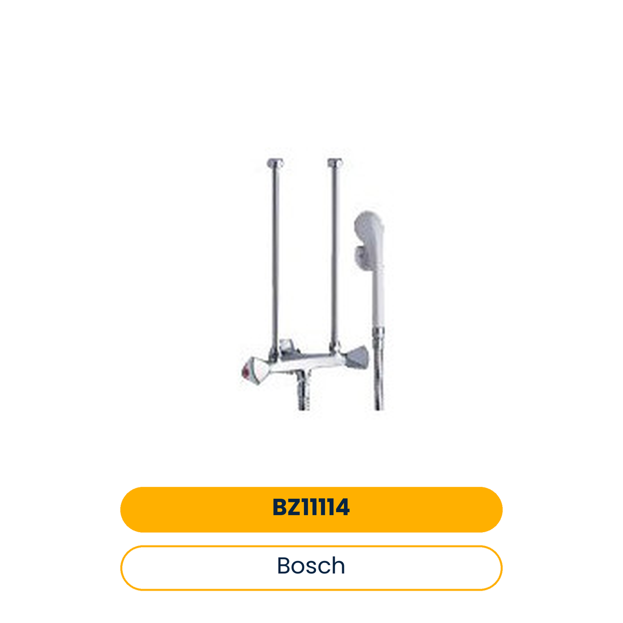 BOSCH Installationszubehör BZ 11114 Wandbatterie m. Brauseschlauch u. Brause (Art.-Nr. 7736504335)