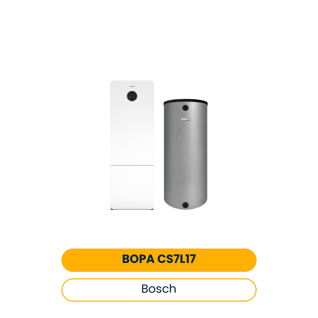 BOSCH Sole-Wärmepumpen-Paket BOPA CS7L17 CS7800iLW 6 MF, BH 120-5 1 A, Solebefüll (Art.-Nr. 7739624474)