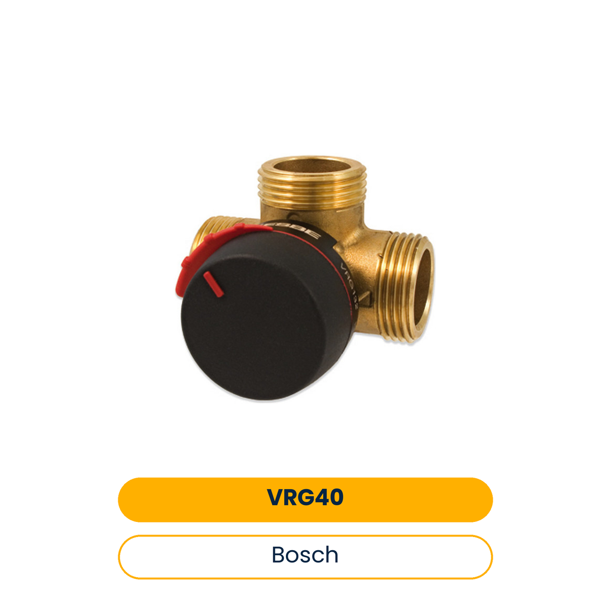 BOSCH Zubehör für Solewärmepumpen VRG 40 3-Wege-Mischventil, d:40 mm, Kvs=25 (Art.-Nr. 7748000093)