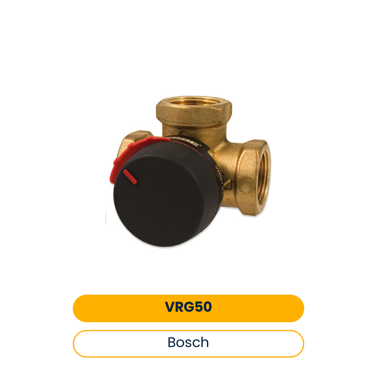 BOSCH Accessoires pour pompes à chaleur géothermiques VRG 50 vanne mélangeuse 3 voies, d:50 mm, Kvs=40 (Réf. 7748000094)