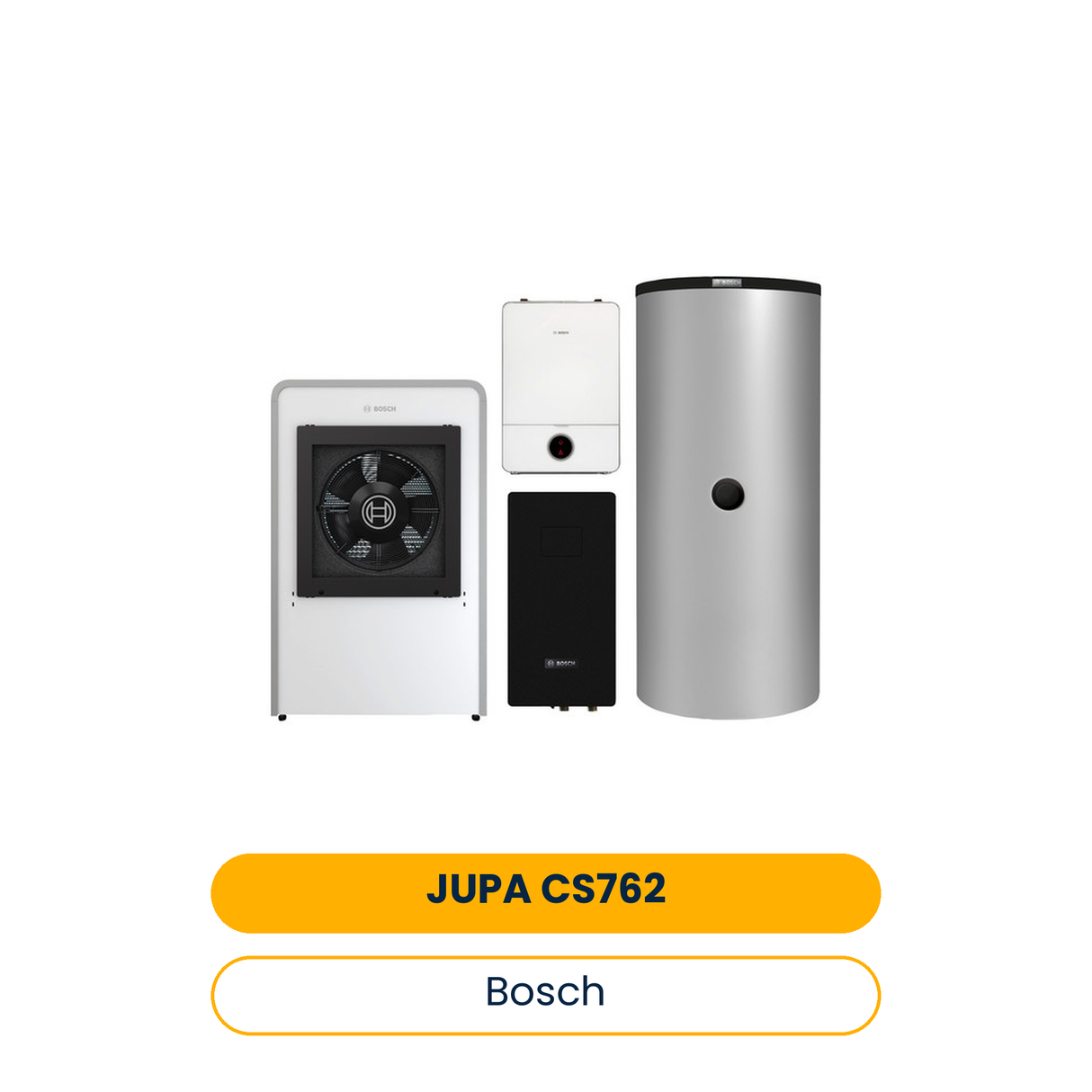 BOSCH Luftwärmepumpen-Paket JUPA CS762 CS7000iAW9IR, AWE9, FF27S, BHS 750-6ERZ (Art.-Nr. 8737805623)