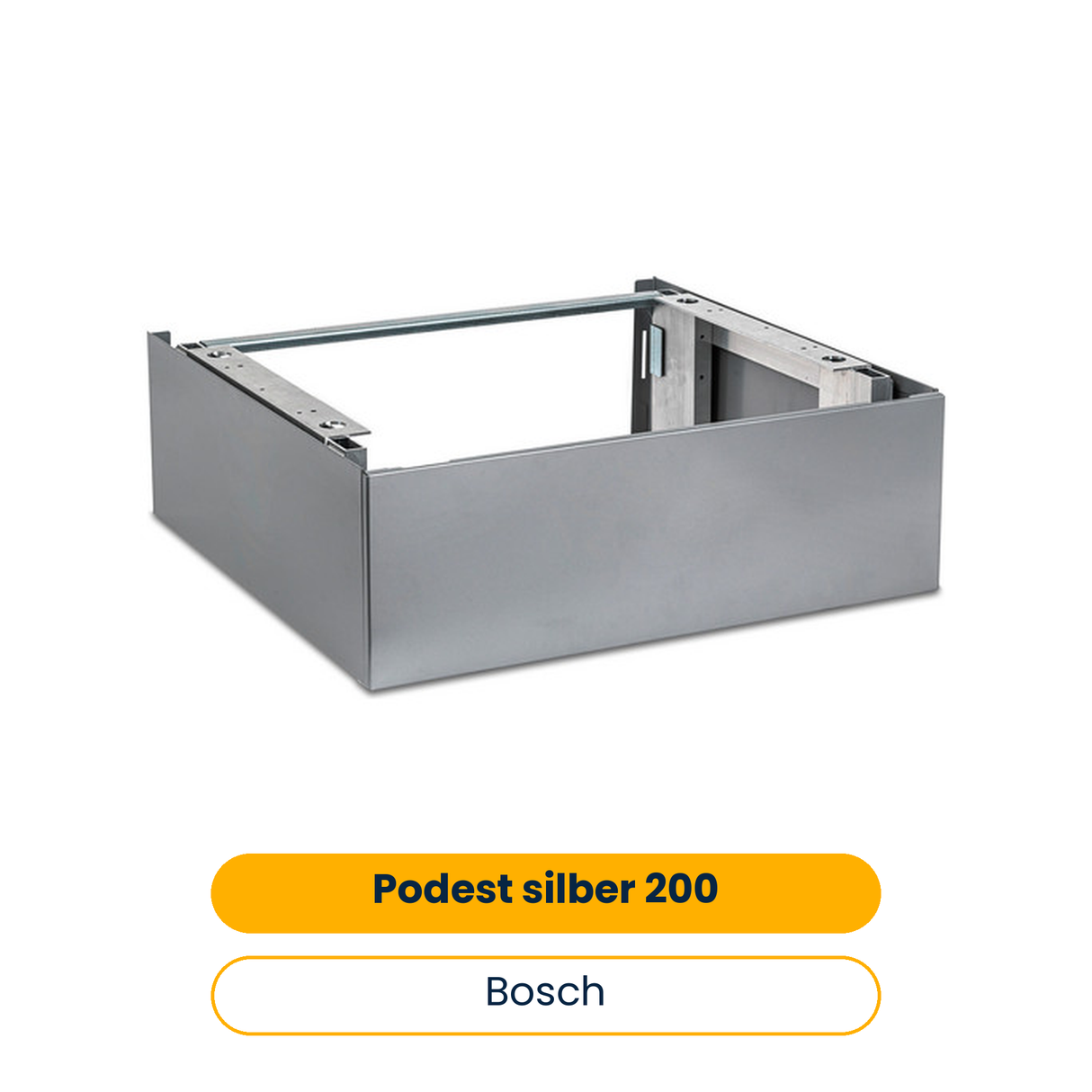 BOSCH Accessoires pour pompes à chaleur géothermiques Socle argent 200mm (pour design en verre) (Art.-Nr. 8738210621)