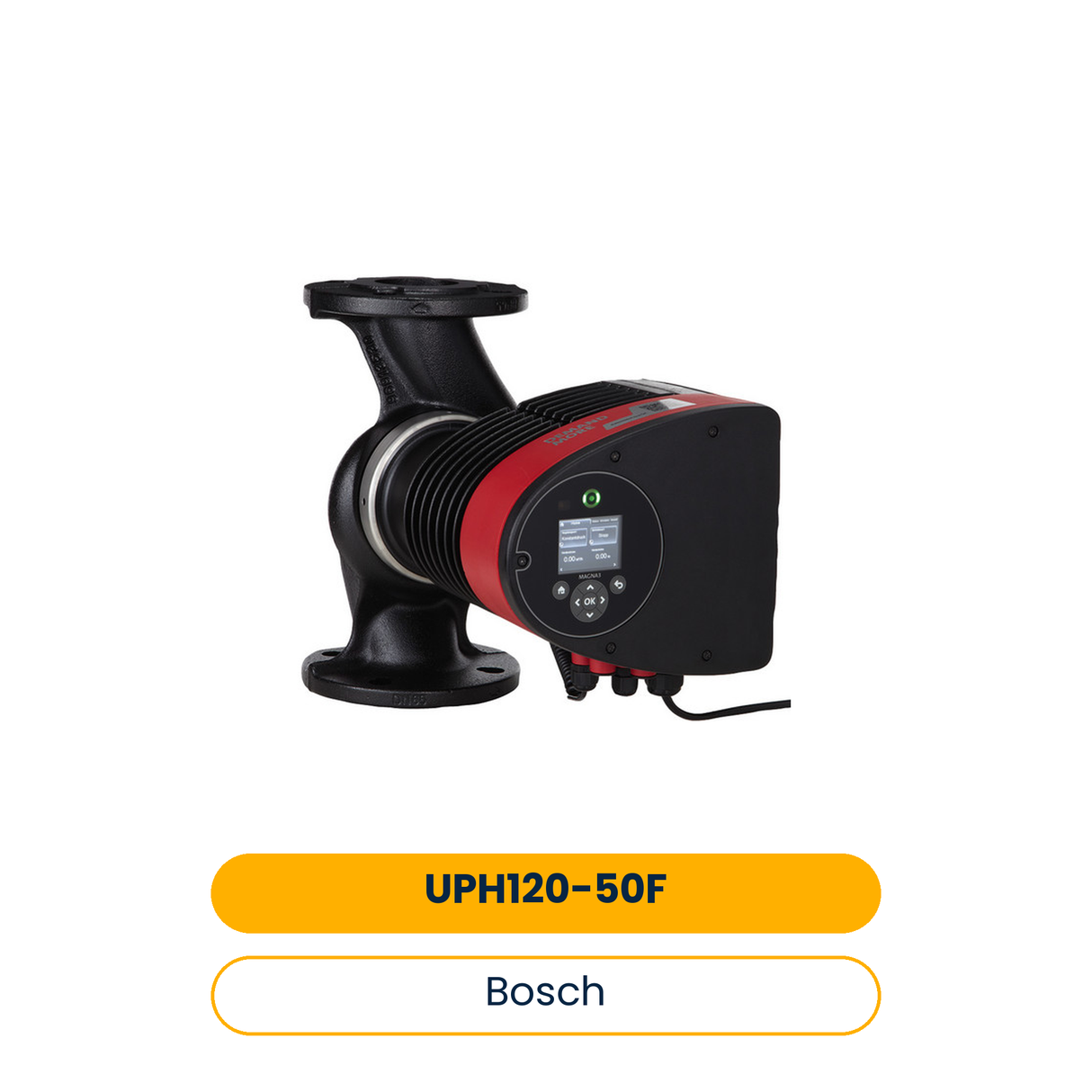 BOSCH Accessoires Pompe à chaleur air UPH 120-50F Pompe de circulation écoénergétique, 12 m (Art.-Nr. 8738212822)