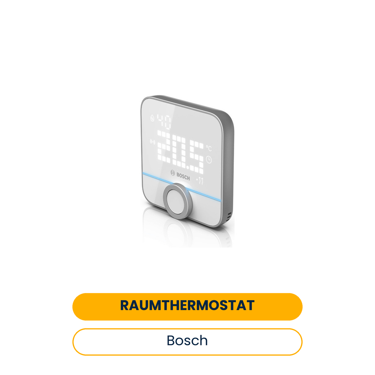 BOSCH Smart Home Raum-Thermostat II 230 V, 87x86x35 mm (Art.-Nr. 8750002388)