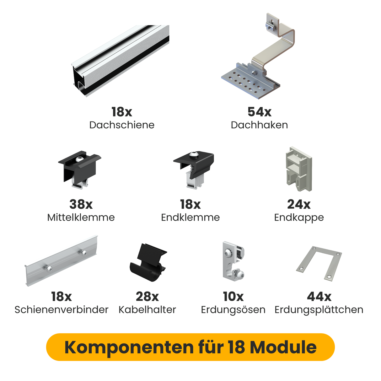 Clenergy Dünner Haken-Set