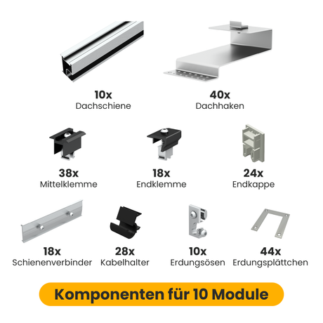 Clenergy Biberschwanzhaken-Set