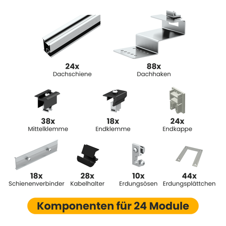 Clenergy Flachhaken-Set