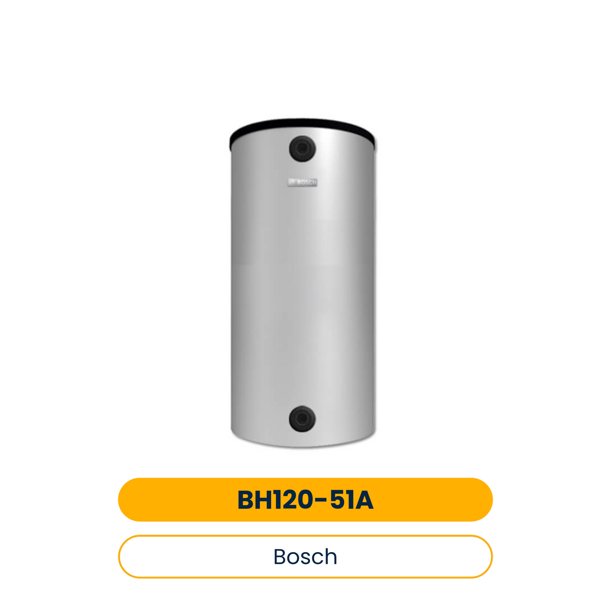 BOSCH Pufferspeicher STORA BH 120-5 1 A für Wärmepumpen, 980x600, 120 L, silber (Art.-Nr. 7735501535)