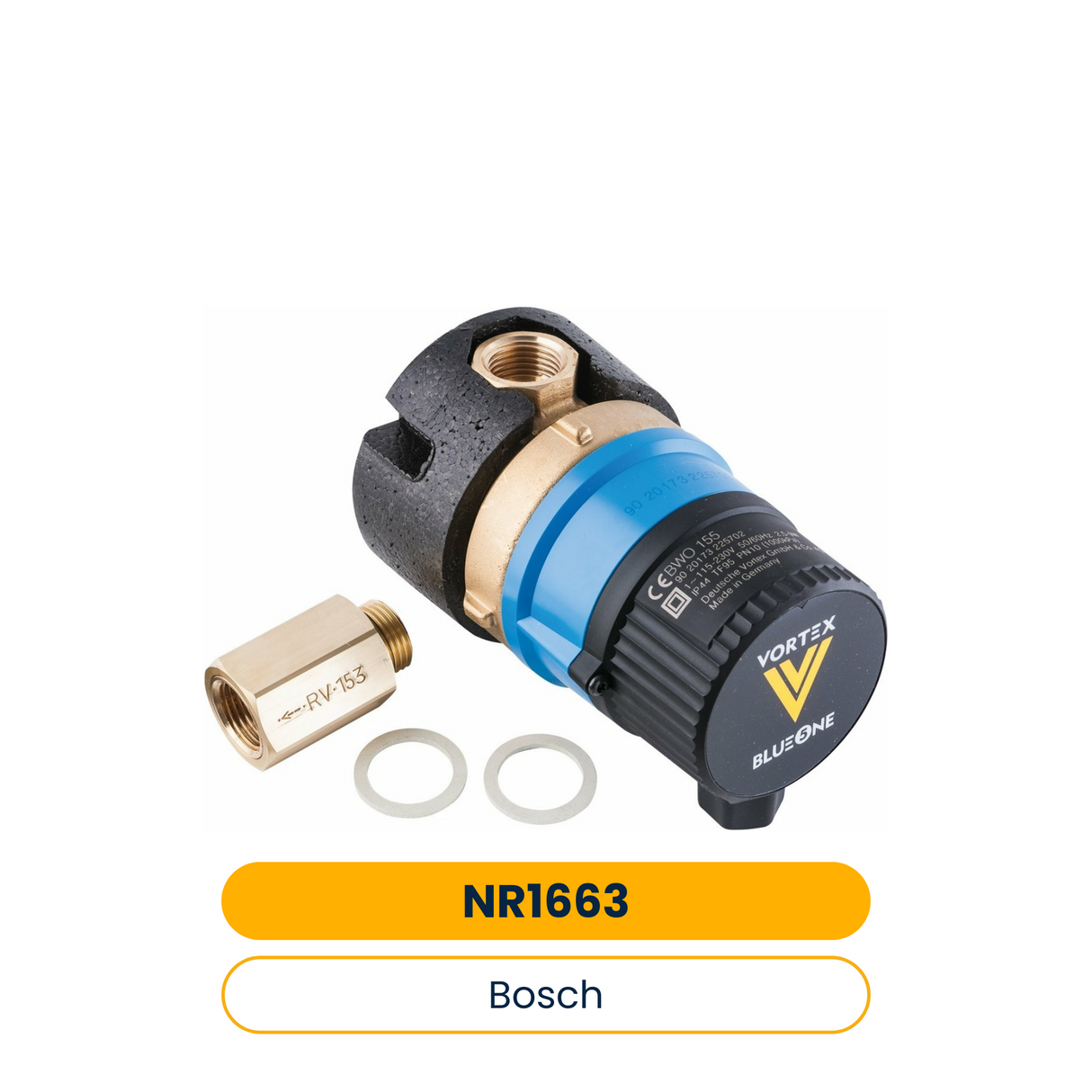 BOSCH Installationszubehör Nr. 1663 Zirkulationspumpenset (Art.-Nr. 7738110915)