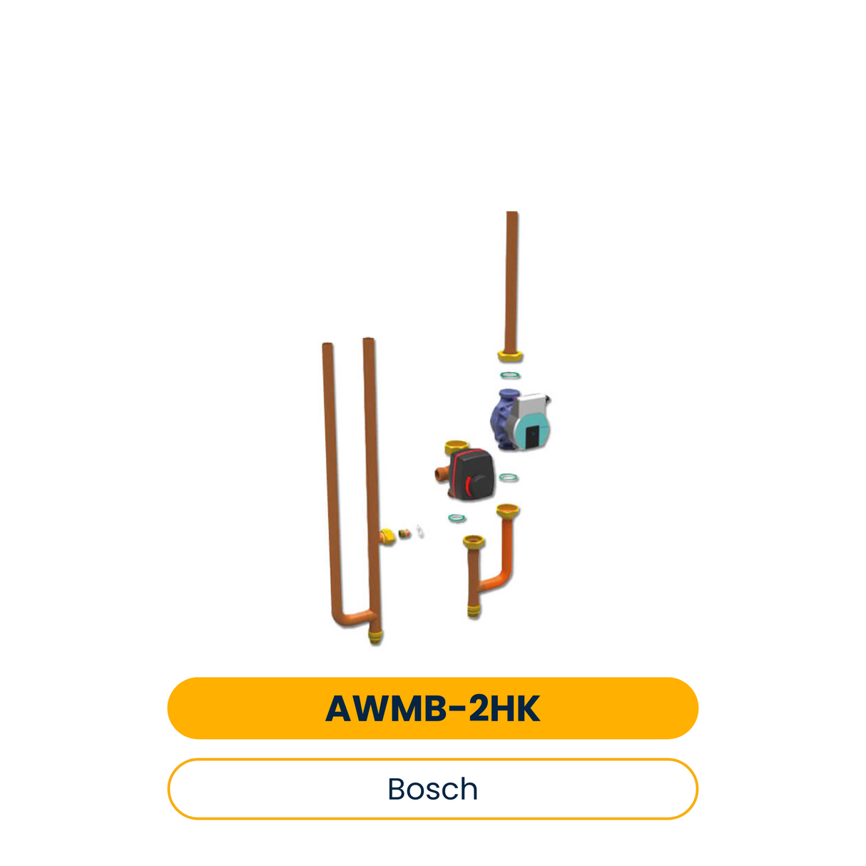 BOSCH Zubehör f. Luftwärmepumpe AWMB-2HK Anschlussset auf 2 Heizkreise für AWMB (Art.-Nr. 8738210339)