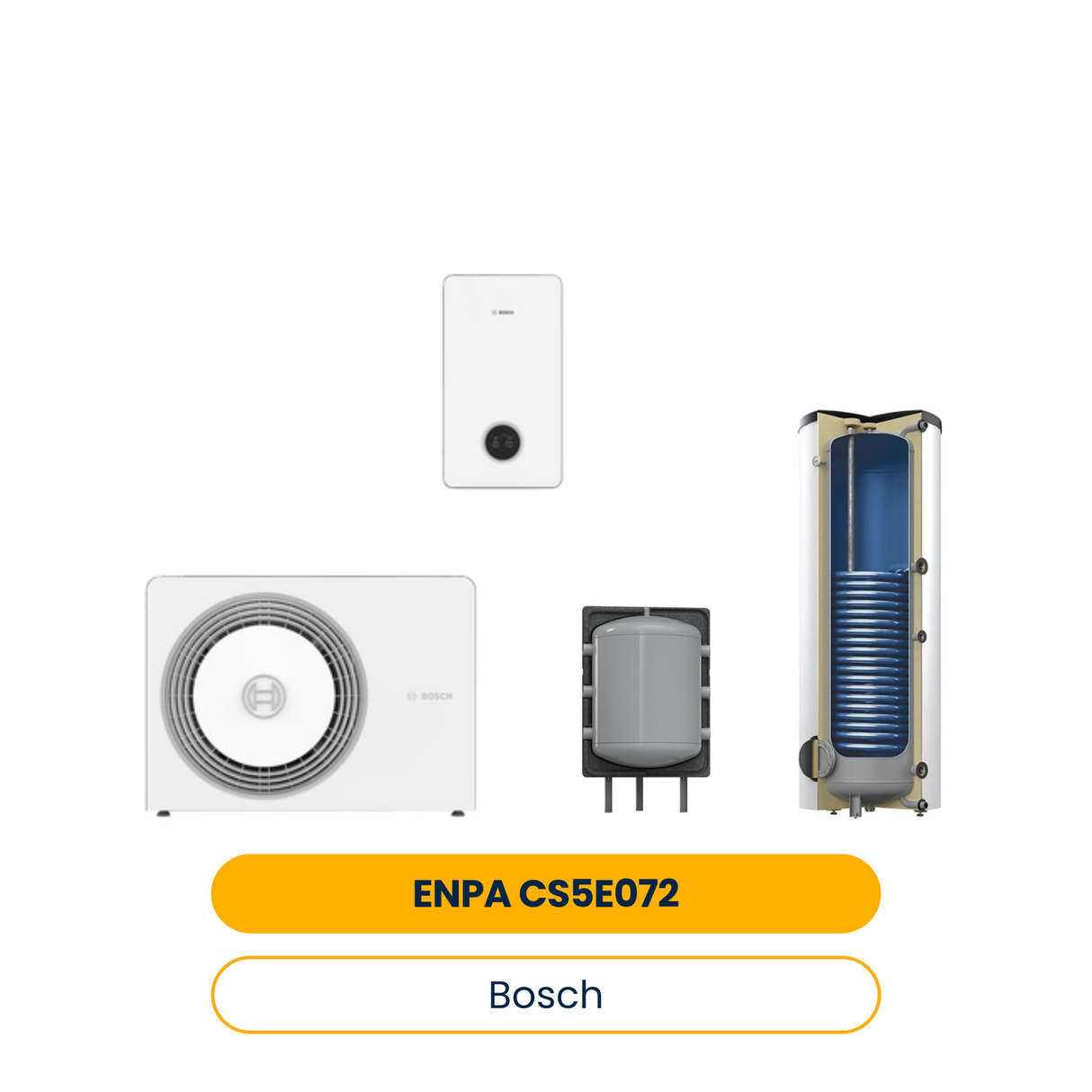 Luftwärmepumpen-Paket ENPA CS5E072 AW 7 OR-S, CS5800iAW 12 E, H 100, AH 200/1_B