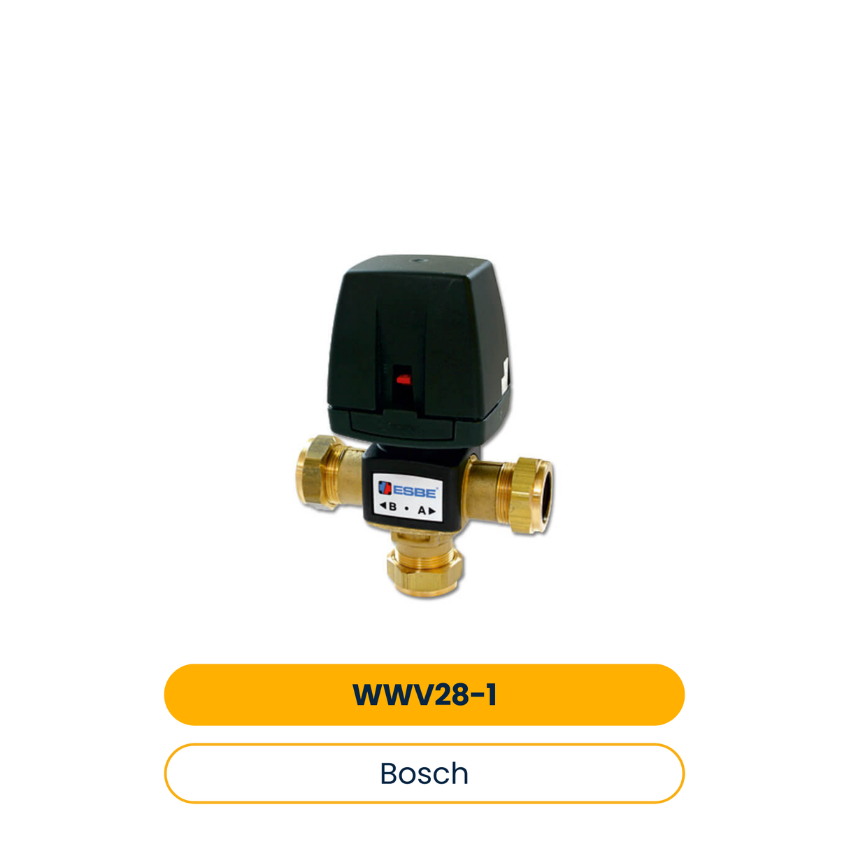 BOSCH Zub. für Luftwärmepumpen WWV 28-1 Warmwasser-Umschaltventil 28 mm, Kvs=6,5 (Art.-Nr. 8738201411)