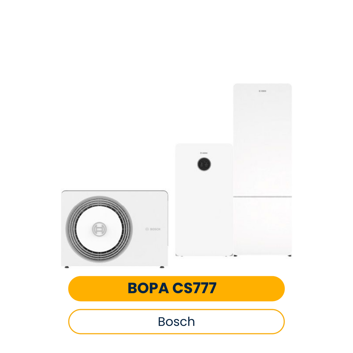 BOSCH Luftwärmepumpen-Paket BOPA CS777 AW 5 OR-S, CS5800iAW 12 MB, SWDP300-2O C (Art.-Nr. 7739622868)