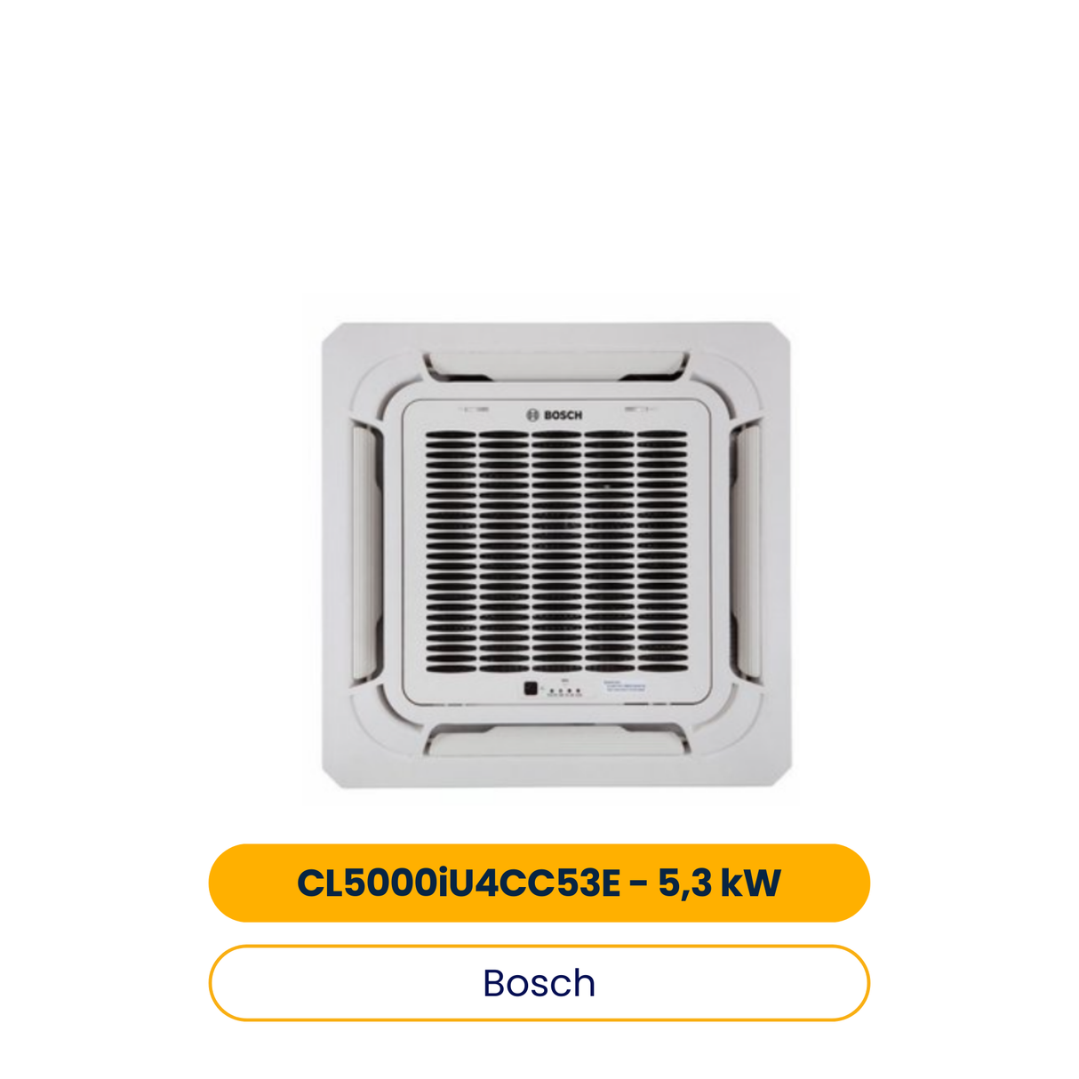 BOSCH Klimagerät CL5000iU 4CC 53 E Deckenkassette 325x670x670, 5,3 kW (Art.-Nr. 7733701879)