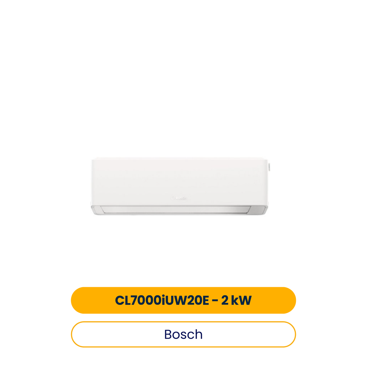BOSCH Split-Klimagerät CL7000iU W 20 E Wandhängende Inneneinheit 2,0 kW, weiß (Art.-Nr. 7733702574)