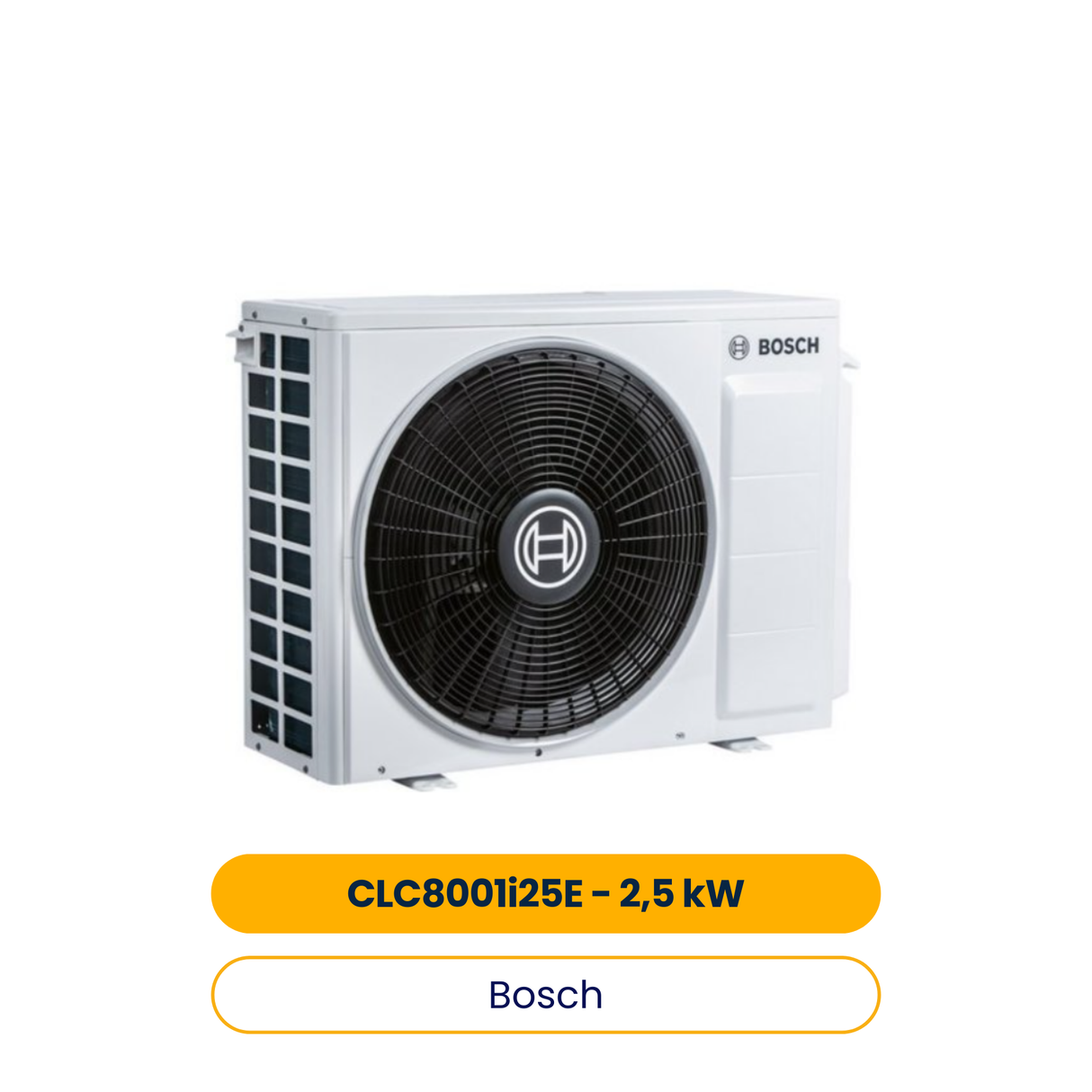 BOSCH Klimagerät CLC8001i 25 E, Split Außeneinheit, 630x800x300, 2,5 kW (Art.-Nr. 7733701643)