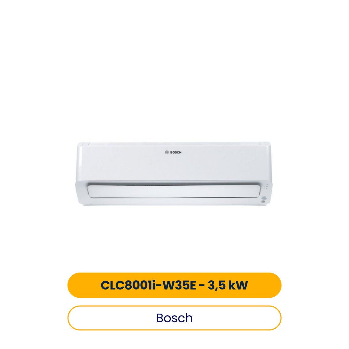 BOSCH Klimagerät CLC8001i-W 35 E, Split Inneneinheit, 3,5 kW, Coanda Air Flow (Art.-Nr. 7733701644)
