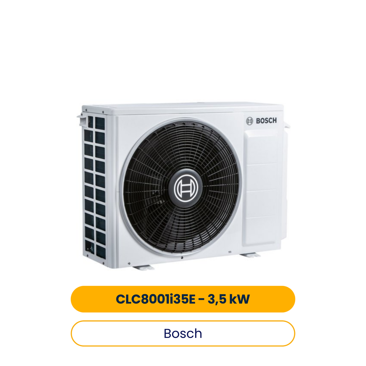 BOSCH Klimagerät CLC8001i 35 E, Split Außeneinheit, 630x800x300, 3,5 kW (Art.-Nr. 7733701648)