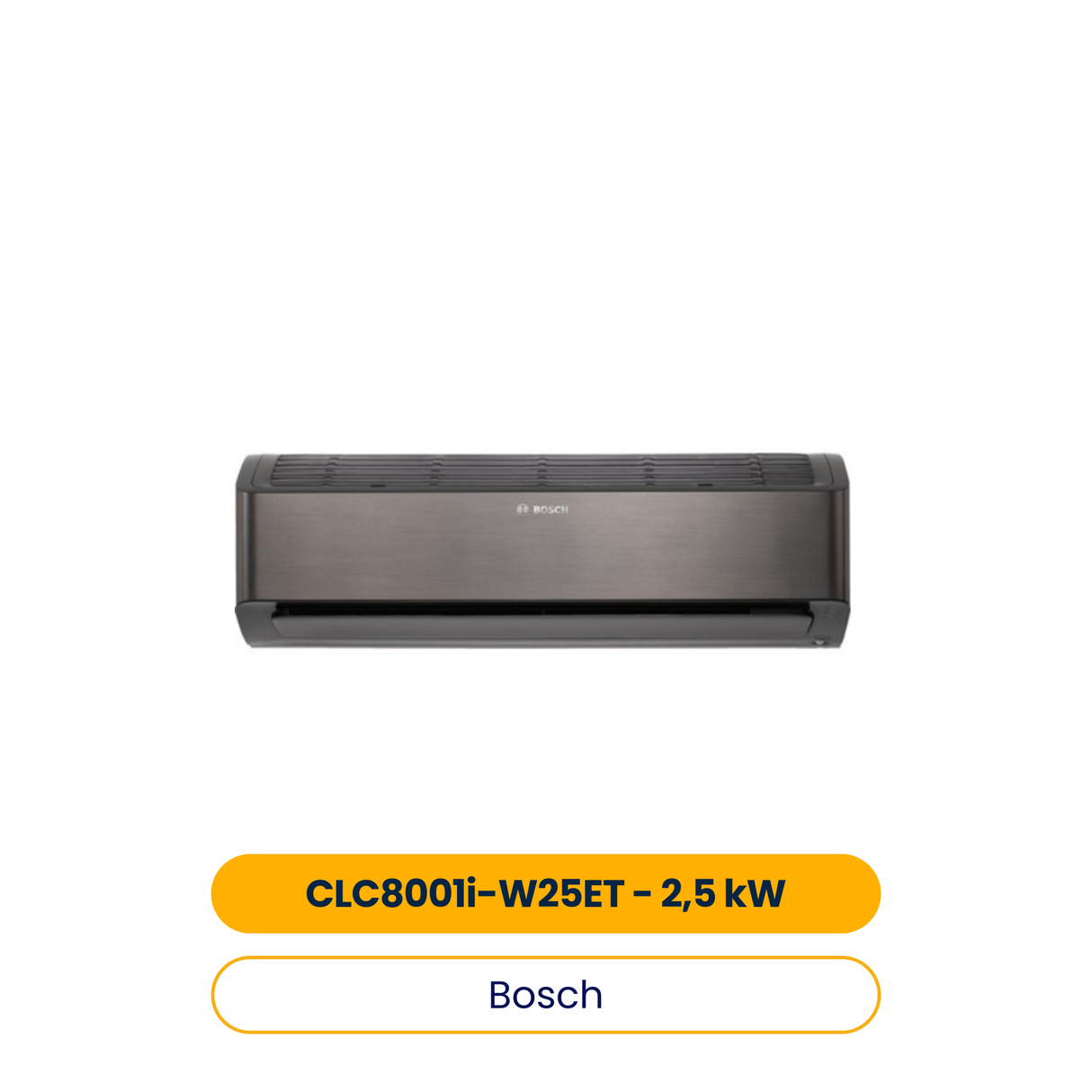 BOSCH Klimagerät CLC8001i-W 25 ET,Split Inneneinheit, 2,5 kW, Coanda Air Flow (Art.-Nr. 7733701640)