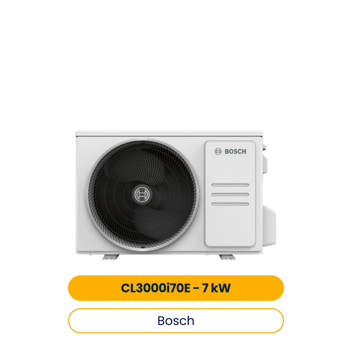 BOSCH Klimagerät CL3000i 70 E, Split Außeneinheit, 673x890x342, 7 kW (Art.-Nr. 7733701571)