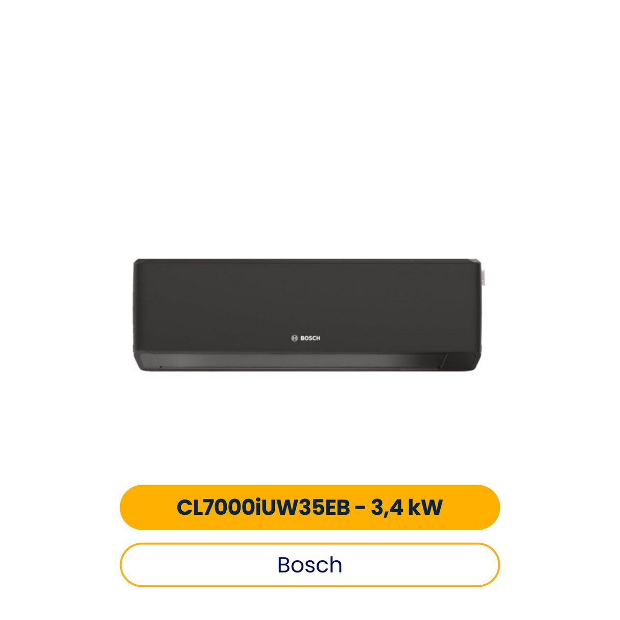 BOSCH Split-Klimagerät CL7000iU W 35 EB Wandhängende Inneneinheit 3,4 kW, schwarz (Art.-Nr. 7733703057)