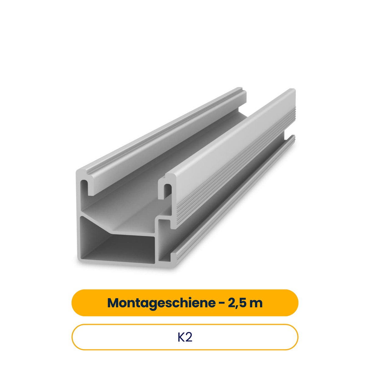 K2 BasicRail 22 Schnellmontageschiene - 2,50 m (Art.-Nr. 2004257)