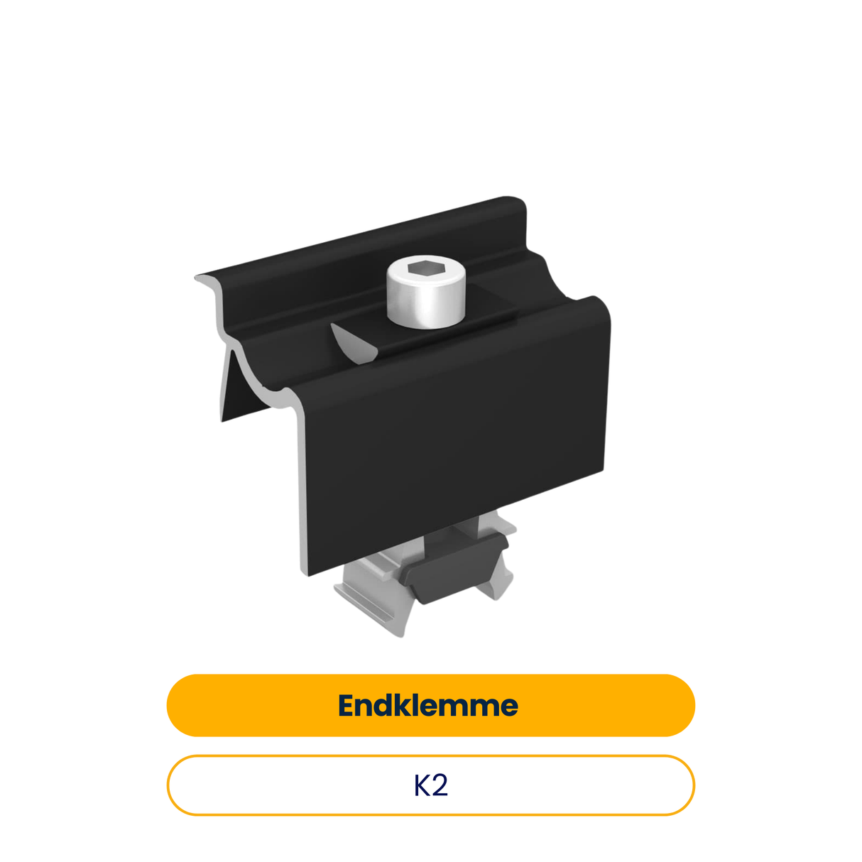 K2 Universal Endklemme OneEnd 30-42 mm, schwarz eloxiert (Art.-Nr. 2002589)