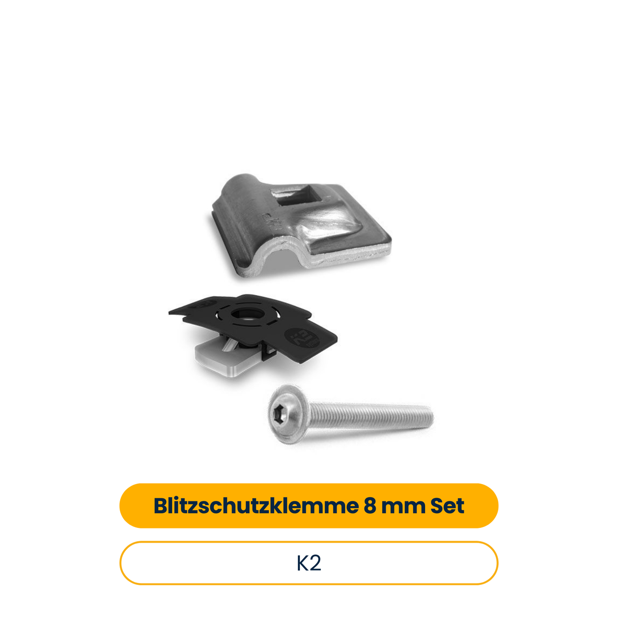 K2 Blitzschutzklemme Set 8 mm (Art.-Nr. 2004922)